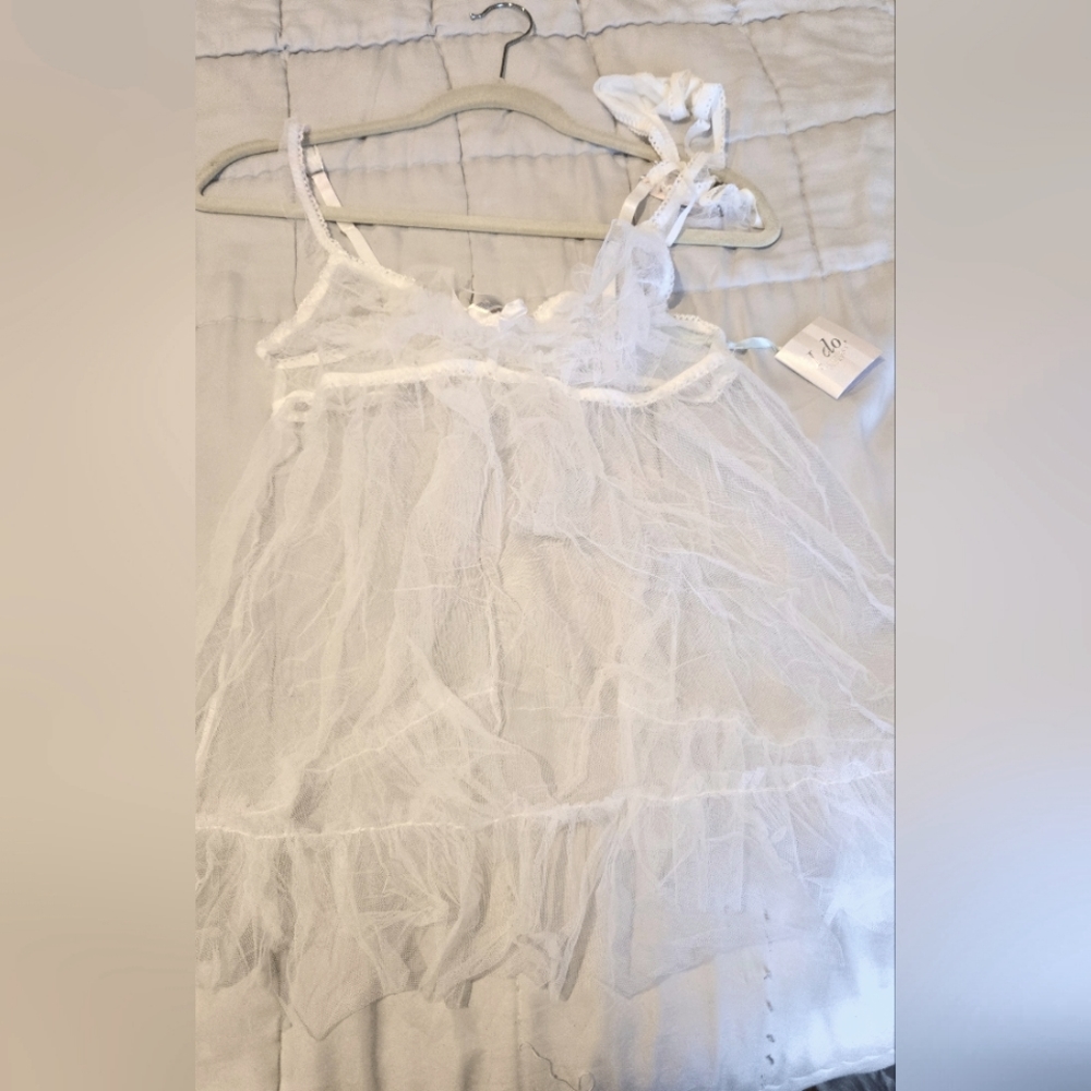 Victorias Secret sheer white babydoll from the "I Do" collection. - Picture 6 of 8